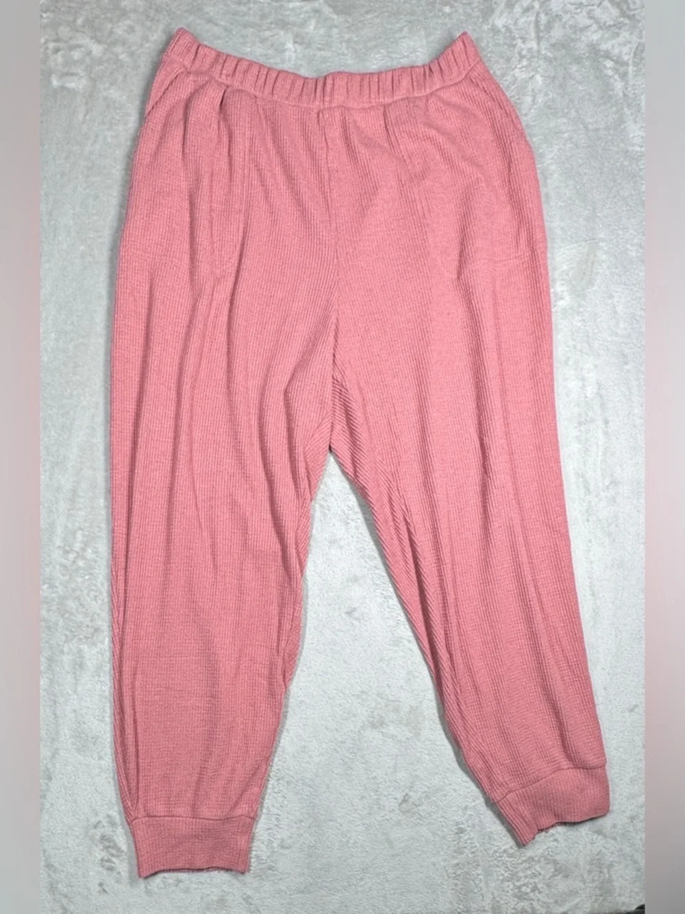 Abercrombie & Fitch A&F The Lounge Collection Dusty Rose Pink Waffle Joggers XL